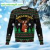 Brew Dolph Funny Reindeer Beer Ugly Christmas Sweater