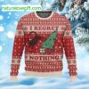 Cat I Regret Nothing Ugly Christmas Sweater