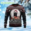 Cat I Run On Coffee And Christmas Cheer Ugly Christmas Sweater