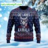 Cat Ladies For Kamala Ugly Christmas Sweater