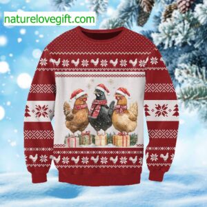 Chicken Coquette Ugly Christmas Sweater