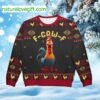 Chicken F-Caw-F Ugly Christmas Sweater