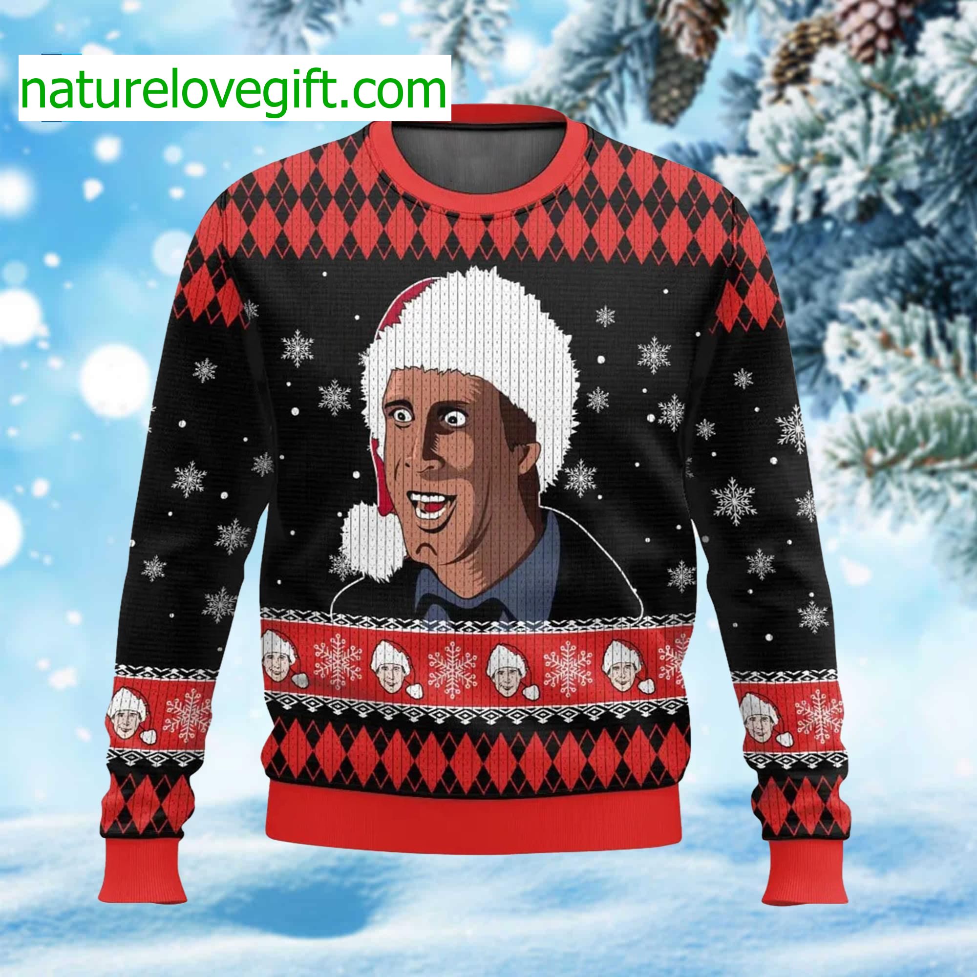Clark Santa Ugly Christmas Sweater Clark Santa Ugly Christmas Sweater
