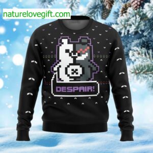 Danganronpa Monokuma Despair Ugly Christmas Sweater