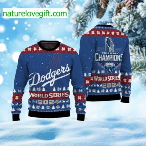 Dodgers World Series Ugly Christmas Sweater