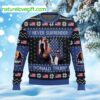 Donald Trump Never Surrender Ugly Christmas Sweater
