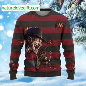 Freddy Krueger Halloween Ugly Sweater Freddy Krueger Halloween Ugly Sweater
