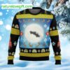 Full Moon Odd Taxi Ugly Christmas Sweater
