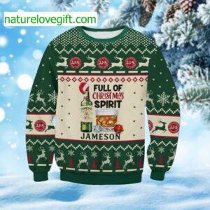 Full Of Christmas Spirit Jameson Ugly Sweater Full Of Christmas Spirit Jameson Ugly Sweater