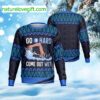 Go In Hard Come Out Wet Swimmer Ugly Christmas Sweater