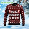 Ho Ho Home Run Ugly Christmas Sweater