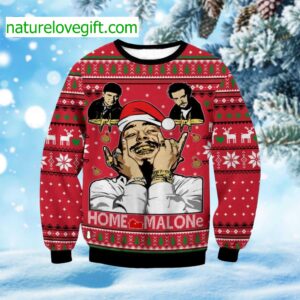 Home Malone Post Malone Ugly Christmas Sweater