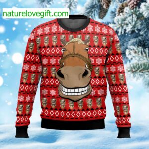 Horse Smile Christmas Ugly Sweater
