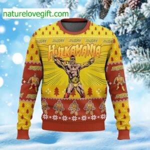 Hulkamania Hulk Hogan Ugly Christmas Sweater