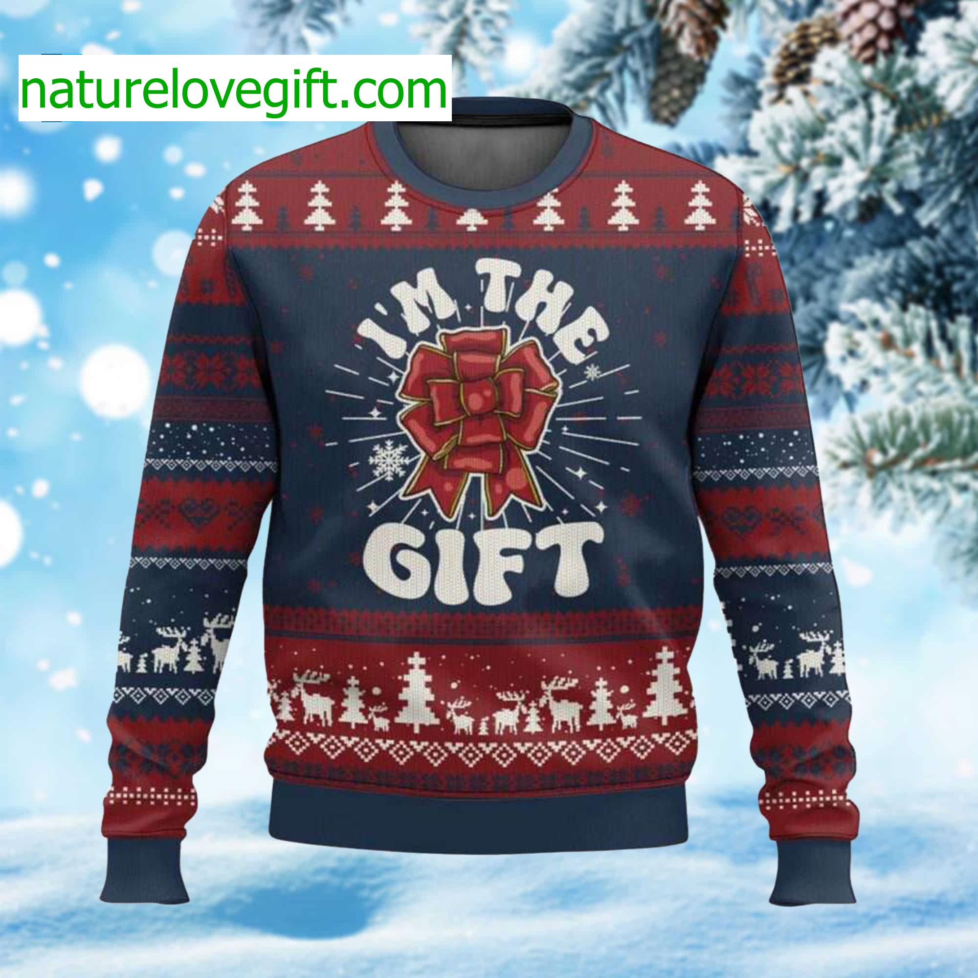 I Am The Gift Ugly Christmas Sweater I Am The Gift Ugly Christmas Sweater