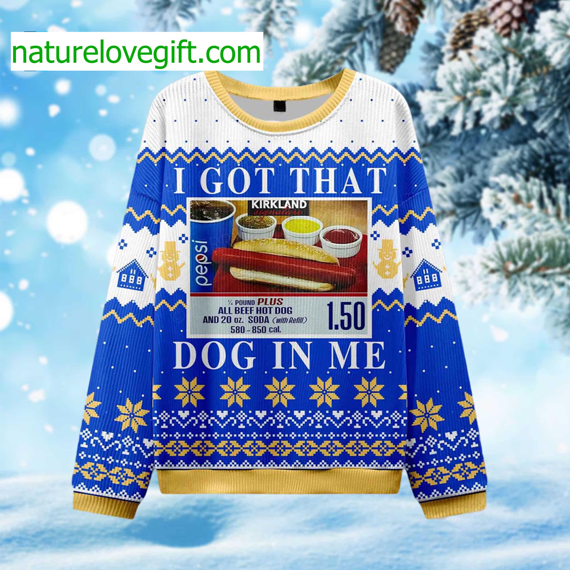 I Got That Hot Dog In Me Ugly Christmas Sweater I Got That Hot Dog In Me Ugly Christmas Sweater