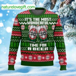 It’s The Most Wonderful Time For A Beer Beck’s Ugly Christmas Sweater