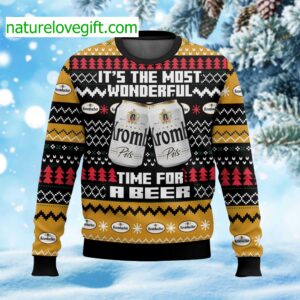 It’s The Most Wonderful Time For A Beer Krombacher Ugly Christmas Sweater