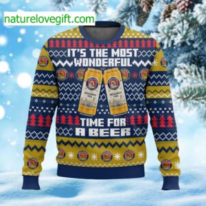 It’s The Most Wonderful Time For A Beer Paulaner Ugly Christmas Sweater