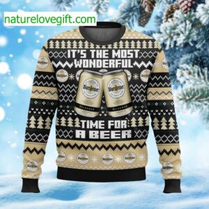 It’s The Most Wonderful Time For A Beer Warsteiner Ugly Christmas Sweater