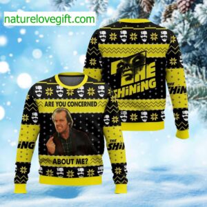 Jack Torrance Are You Concerned About Me Ugly Christmas Sweater