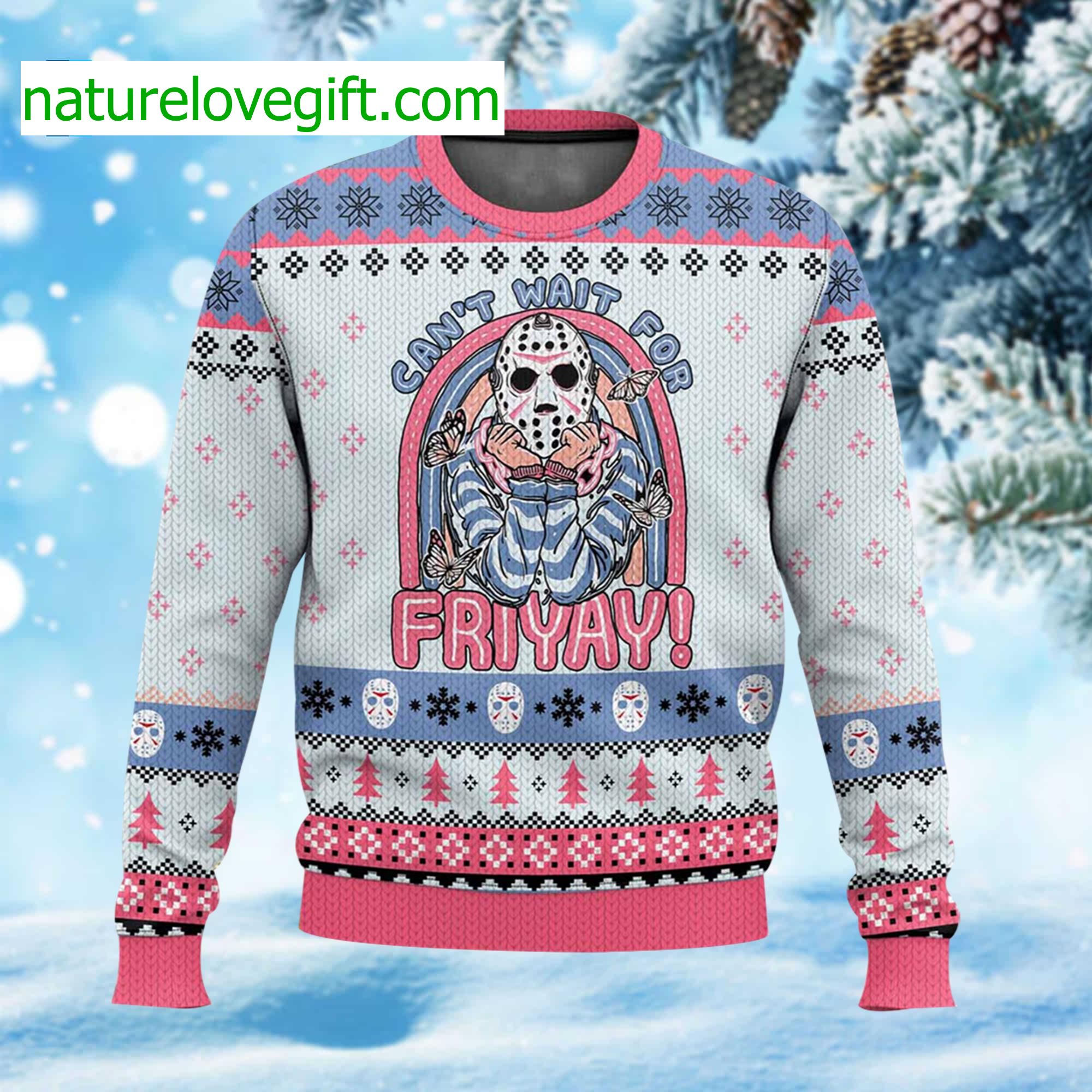 Jason Voorhees Can’t Wait For Friday Funny Ugly Sweater Jason Voorhees Can’t Wait For Friday Funny Ugly Sweater