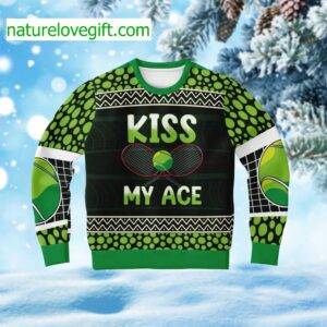 Kiss My Ace Ugly Christmas Sweater