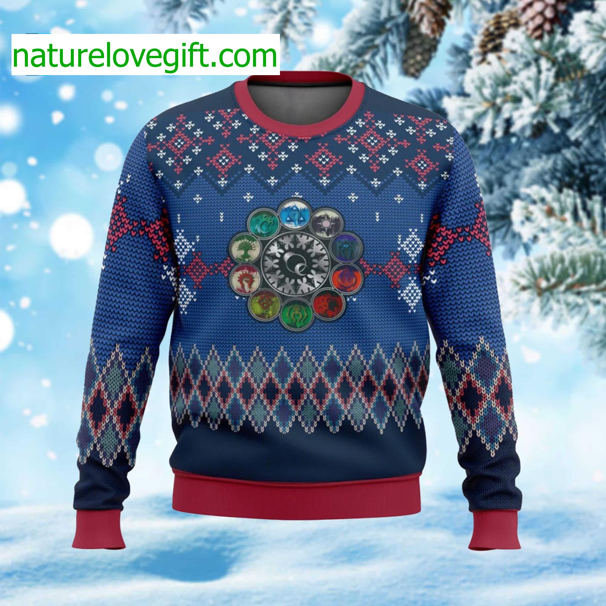 Magic The Gathering Ravnica Christmas Ugly Sweater Magic The Gathering Ravnica Christmas Ugly Sweater
