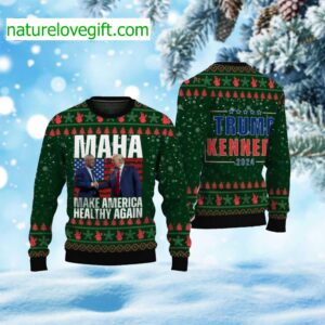 MAHA Trump Kennedy Make America Healthy Again Ugly Christmas Sweater