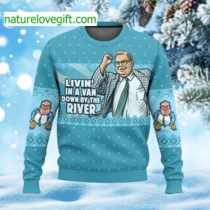 Matt Foley Livin’ In A Van Down By The River Ugly Christmas Sweater