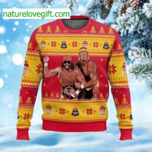 Mega Powers Macho Man And Hulk Hogan Ugly Sweater