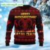 Merry Antichristmas Satan Claus Ugly Christmas Sweater