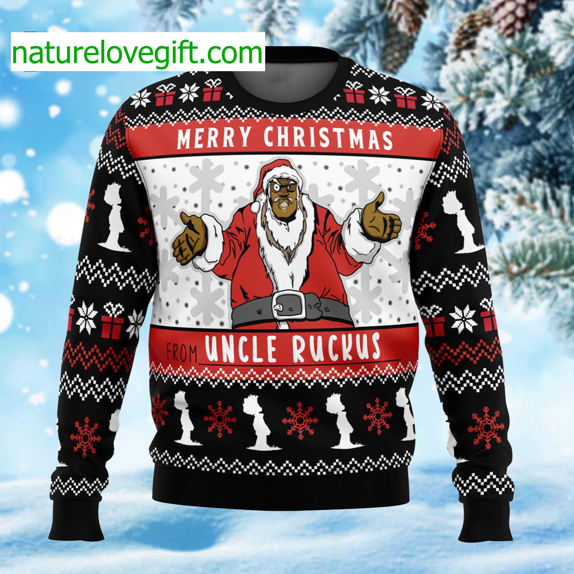 Merry Christmas From Uncle Ruckus Ugly Christmas Sweater Merry Christmas From Uncle Ruckus Ugly Christmas Sweater
