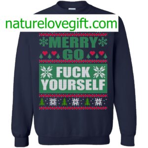 Merry Go F ck Yourself Christmas Sweater 2