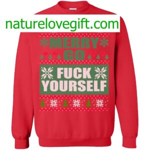 Merry Go F ck Yourself Christmas Sweater 3