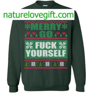 Merry Go F ck Yourself Christmas Sweater 4