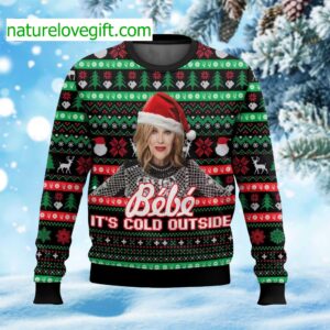 Moira Rose Bebe It Cold Outside Ugly Christmas Sweater