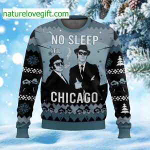 No Sleep ‘Til Chicago Ugly Christmas Sweater No Sleep ‘Til Chicago Ugly Christmas Sweater