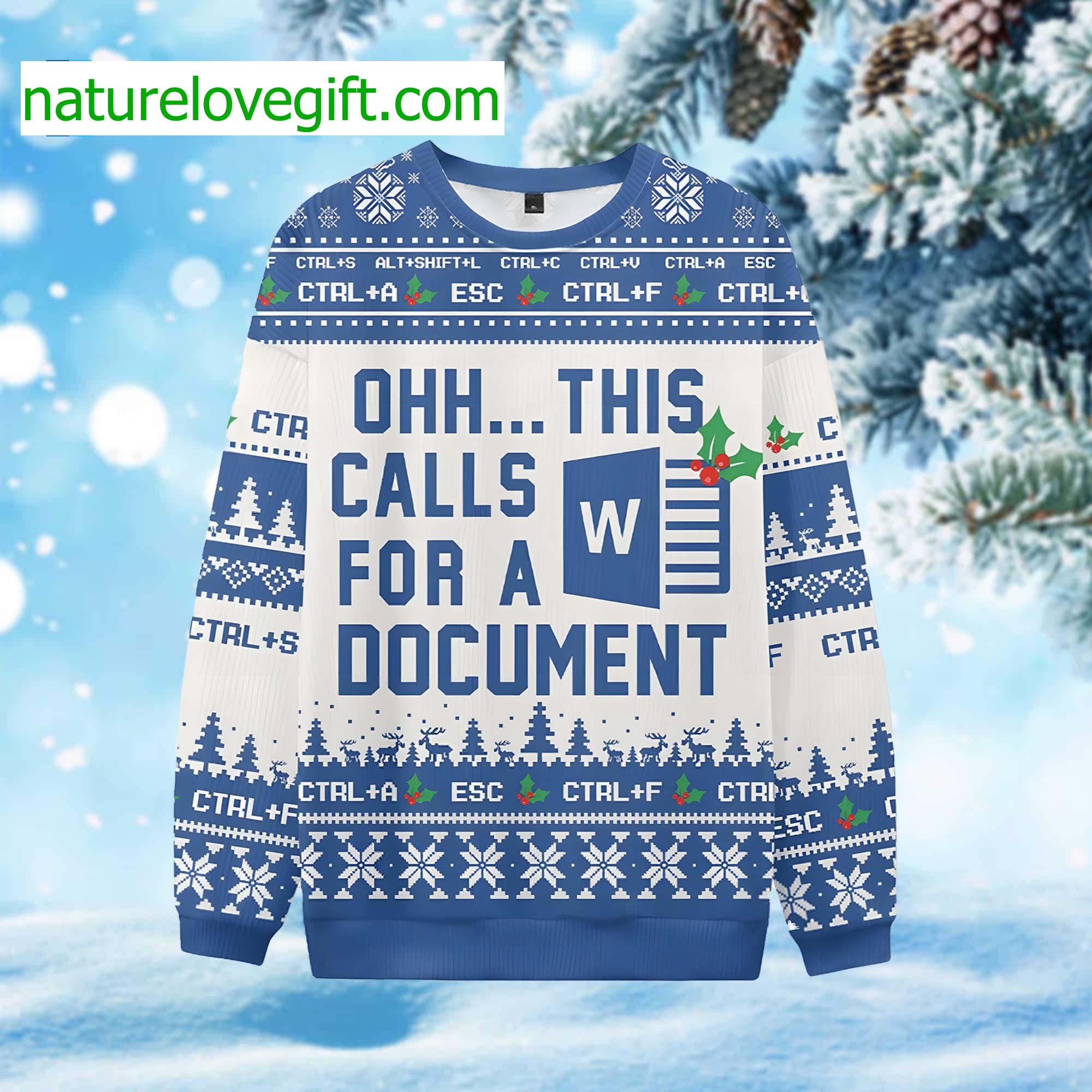 Ohh This Calls For A Document Ugly Christmas Sweater Ohh This Calls For A Document Ugly Christmas Sweater