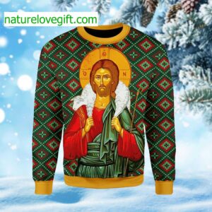 Orthodox Jesus Christ Ugly Christmas Sweater