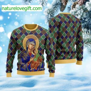 Our Lady Of Perpetual Help Ugly Christmas Sweater