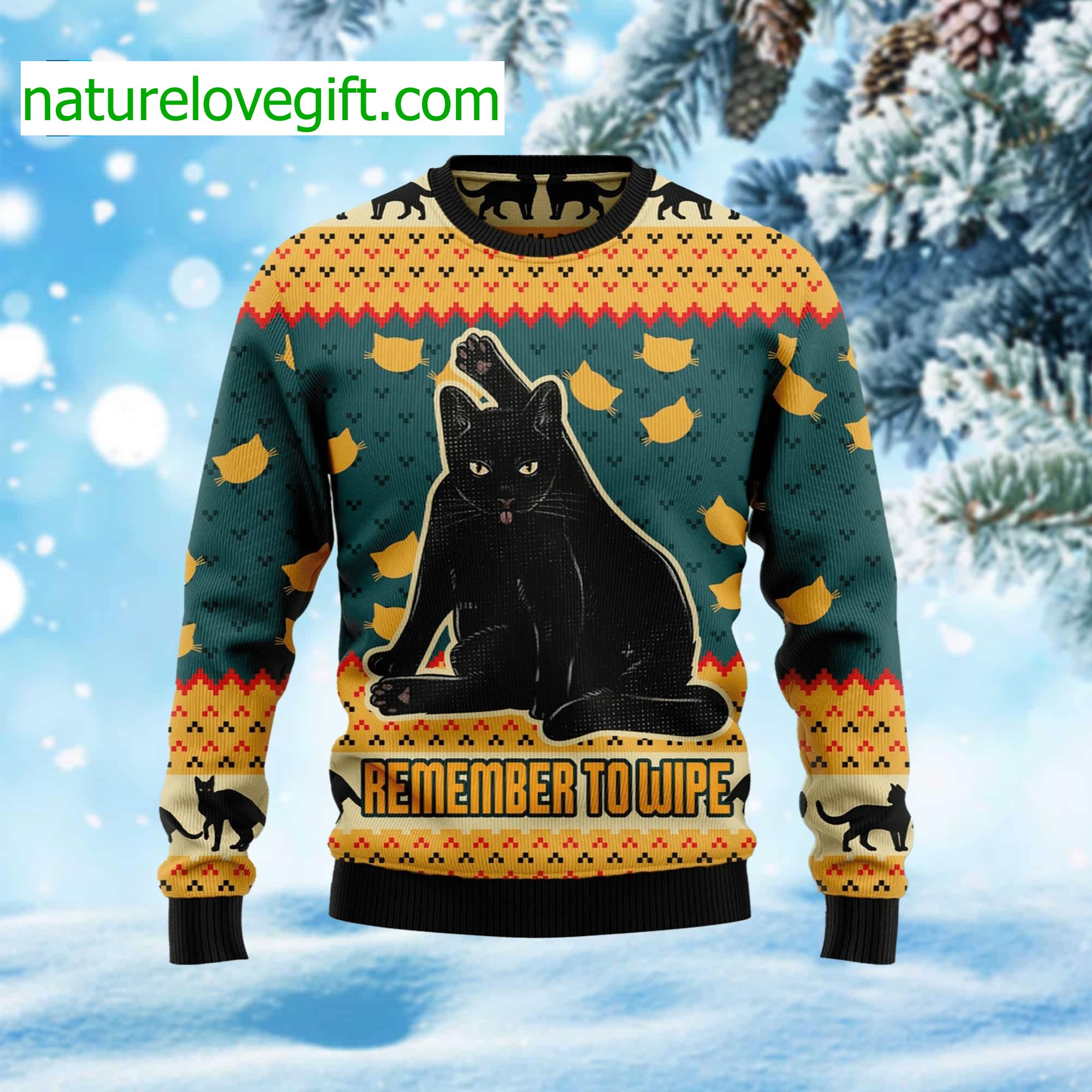Remember To Wipe Ugly Christmas Sweater Remember To Wipe Ugly Christmas Sweater