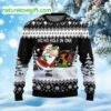Santa And Golf Ho Ho Hole In One Ugly Christmas Sweater