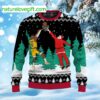 Santa And LeBron James Ugly Christmas Sweater