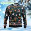 Santa And Reindeers Ugly Christmas Sweater