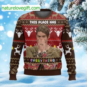 Saturday Night Live Stefon This Place Has Everything Ugly Christmas Sweater