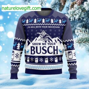 Show Me Your Busch Ugly Christmas Sweater