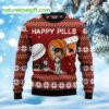 Siberian Husky Happy Pills Ugly Christmas Sweater