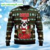 Sloth Santa Claws Ugly Christmas Sweater