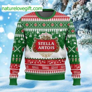 Stella Artois Beer Ugly Christmas Sweater
